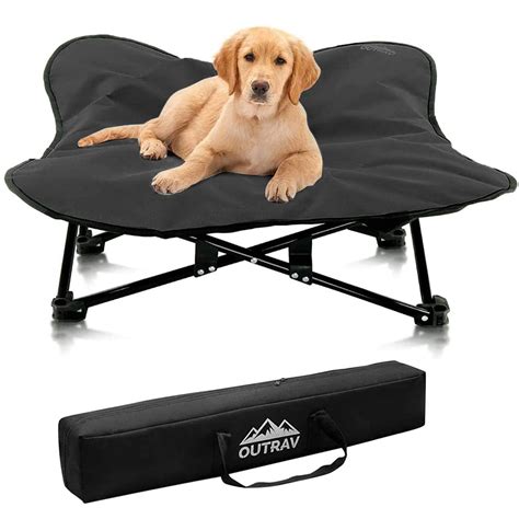 Portable Elevated Dog Bed | Folding Pet Cot for Indoor, Outdoor