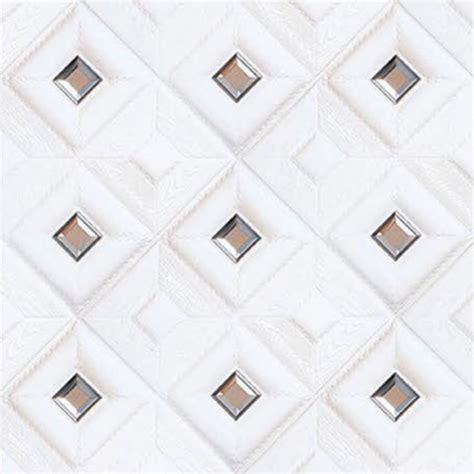 White Matt 3d 46 Digital Hd Porcelain Floor Tiles 600x600 Mm