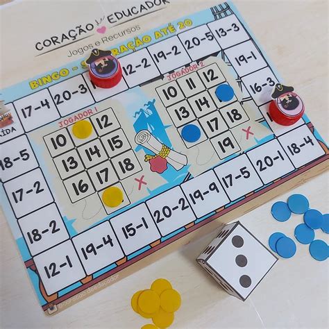 Jogos De Adicao E Subtracao - TABULEIRO PIRATA- ADIÇÃO E SUBTRAÇÃO | Coração de Educador | Jogos de ...