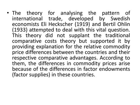 Solution Heckscher Ohlin S Theory Of International Trade Studypool