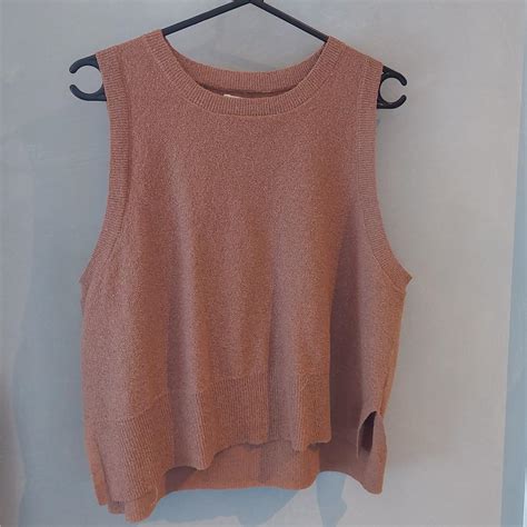 Nude Lucy Binx Cropped Tank In Fudge Brand New Depop