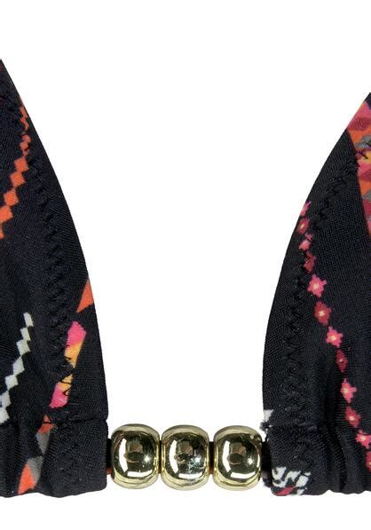 Buffalo Triangel Bikini Inka Schwarz Bedruckt Cup A B