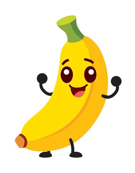 Cute banana cartoon emoji icon character illustration 43763073 Vector Art at Vecteezy