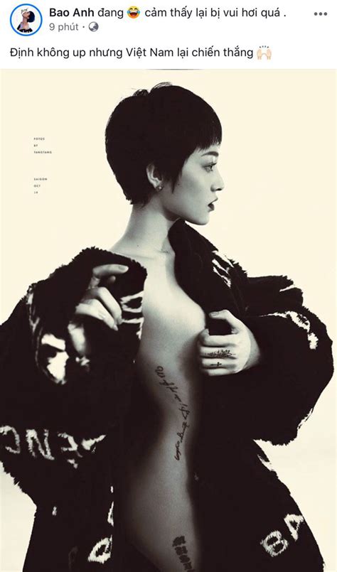 Bảo Anh chơi lớn tung ảnh nude mừng tuyển Việt Nam chiến thắng lên ngôi đầu bảng G vòng loại