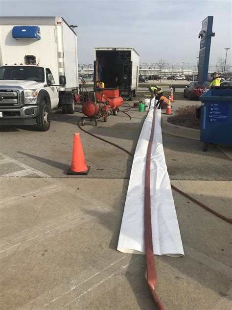 Trenchless Sewer Repair using CIPP at O'Hare International - American
