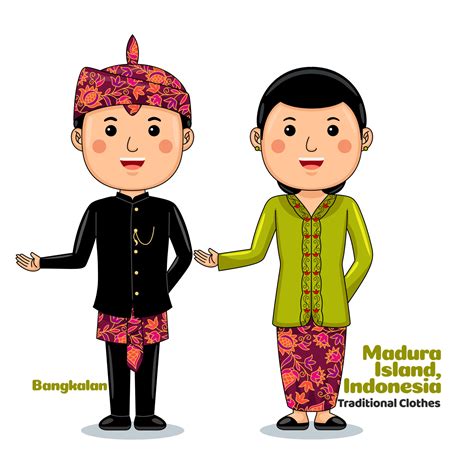 Couple Wear Traditional Clothes Greetings Welcome To Madura 24350286