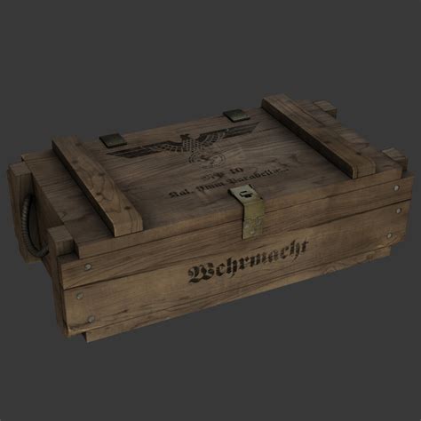 3d Model German Ww2 Ammo Crate