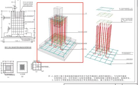基础短柱配筋讲解图条形基础钢筋配筋图大山谷图库