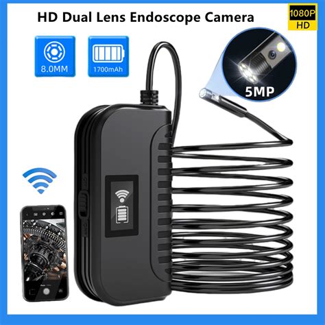 C Mera Endosc Pica De Lente Dupla Hd Mp Wi Fi Compat Vel Telefone