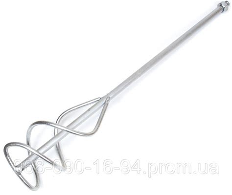 Купить Миксер для растворов Polax, 120 мм резьба с гайкой М14 100-300 ...