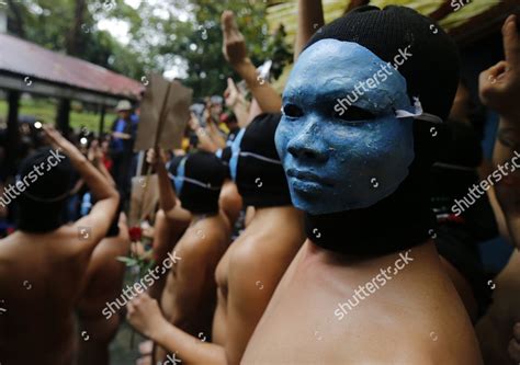 Naked Filipino Members Alpha Phi Omega Editorial Stock Photo Stock