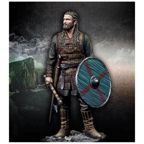 Kit Inpintado De Resina Viking Figura Do Guerreiro Em Miniatura De 1