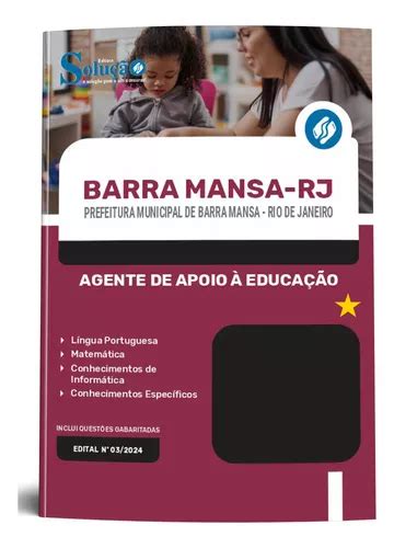 Apostila Agente De Apoio Educa O Barra Mansa Rj Editora