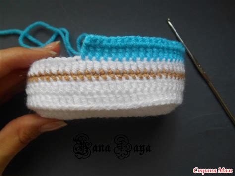 Пинетки-кеды фото-МК или Как вяжу их я - Вязание для детей - Страна Мам