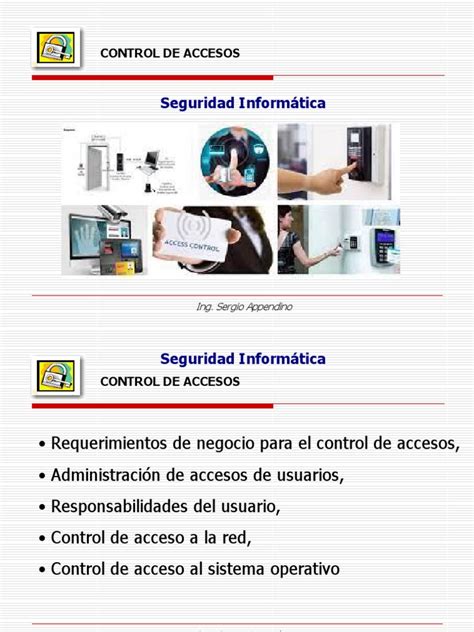 6 - Control de Accesos | PDF | Contraseña | La seguridad informática