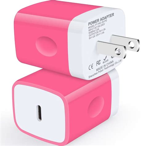 Usb C Charger Block2pcs Ailkin 20w Pd Type C Block Chargers Wall Charger Block Fast Charging