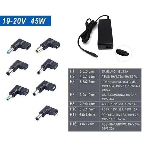 Carregadores Universais Para Portateis - CARREGADOR UNIVERSAL PARA PORTÁTEIS 19-20V 45W – Green Computer Portugal