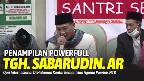 Qori Internasional Tgh Sabarudin Abdurrahman Di Kantor Kementrian