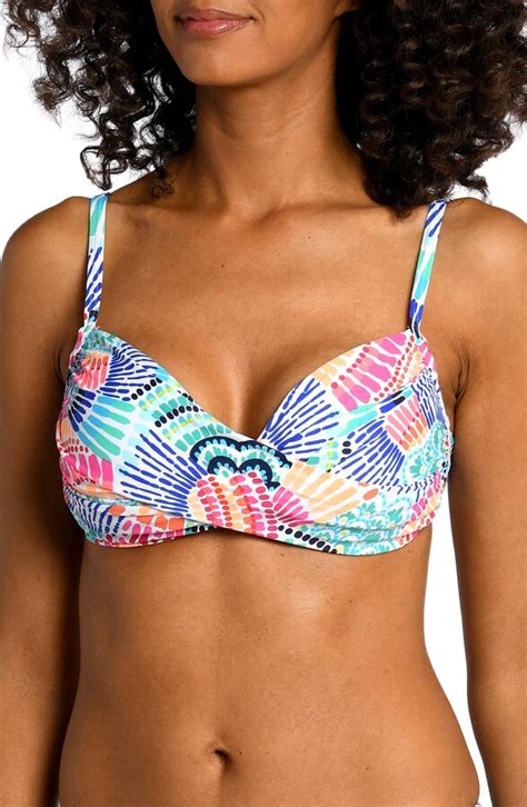 La Blanca Waves Cross Front Bikini Top Shopstyle Two Piece Swimsuits