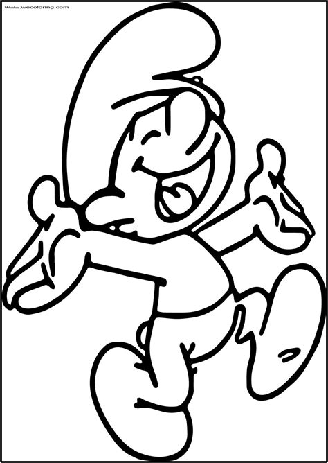 Смурфики Раскраска - 77 фото