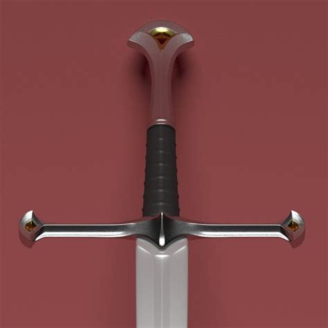 Anduril Sword (124609) 3D model - Download 3D model Anduril Sword ...