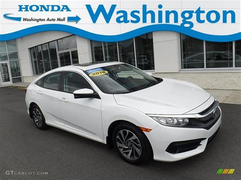 2016 White Orchid Pearl Honda Civic Ex Sedan 133828192 Photo 18