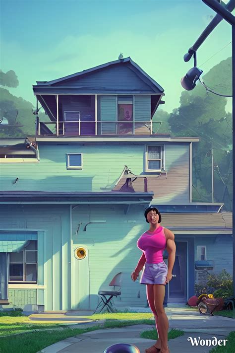 Muscle women generated by AI