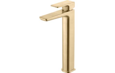 Berio Mono Tall Basin Tap Brushed Brass Mph