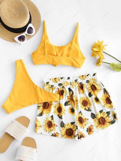 Sunflower Bikini Sunflower Swimsuit And Bathing Suit Online ZAFUL