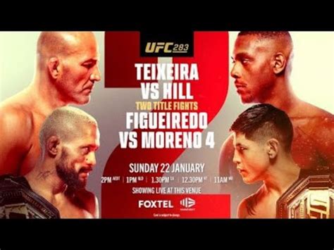 UFC 283 LIVE STREAM DIRECTO TEIXEIRA VS HILL BRANDON MORENO VS