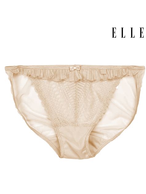 ELLE Lingerie กางเกงในรปแบบ Sexy Lowrise แตงระบายพลท LU1943 Shopee Thailand
