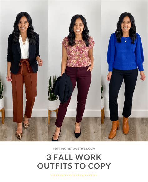 3 Early Fall Work Outfits To Copy