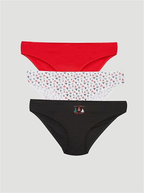 LCW DREAM Patterned Bikini Knickers Pack W Z LU LC Waikiki