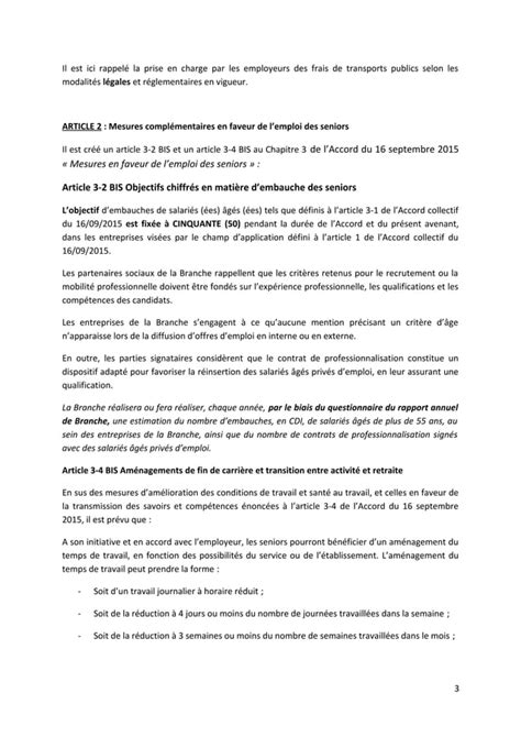 Avenant N L Accord Contrat De G N Ration Pdf