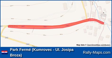 Park Ferm Kumrovec Ul Josipa Broza Stage Map Rally Kumrovec