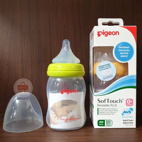 Jual Pigeon Botol Dot Peristaltic Plus Ml Ml Soft Touch Wide