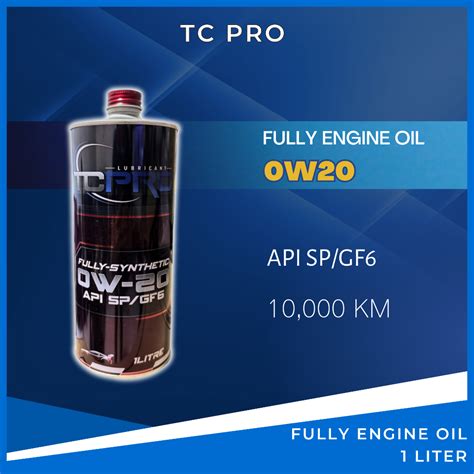SP/GF6 TC PRO Fully Synthetic 0w-20 Car Engine Oil (1L) Premium ...