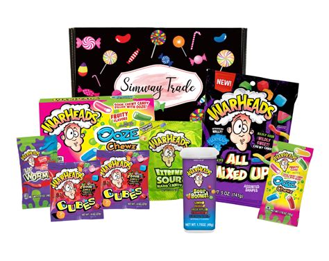 Warheads Sour American Candy Box Simway Sweets