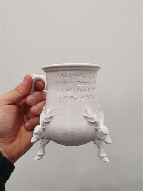 Elf Judy S Hot Cocoa Reindeer Mug STL File For Cults