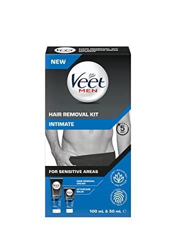 Veet Men Intimate Hair Removal Kit With Aftercare Balm Sensitive 100