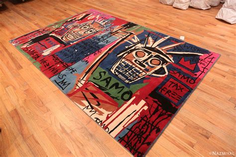 Modern Basquiat Inspired Art Area Rug 71005 Nazmiyal Antique Rugs