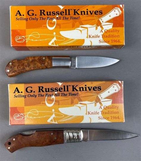 Group of 2 A.G. Russell Folding Knives - Matthew Bullock Auctioneers