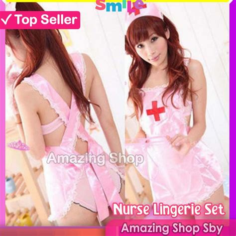 Jual Lingerie Sexy Lingerie Set Seksi G String Sexy Model Cosplay Nurse