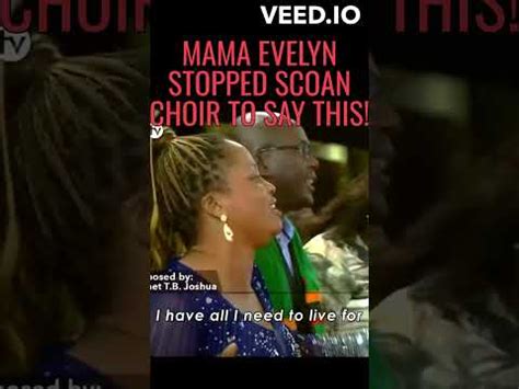 MAMA EVELYN Said THIS After SCOAN CHOIR DID THIS On Stage The Legacy