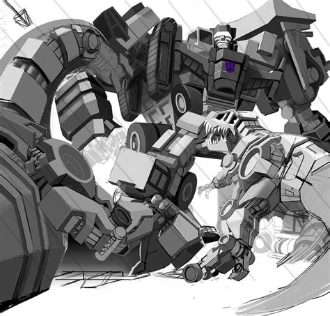 The Dinobots vs Devastator copy by PowerPlant777 on DeviantArt