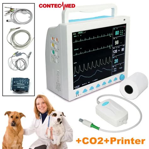 CONTECMED CMS8000 VET With ETCO2 Thermal Printer Capnograph Veterinary