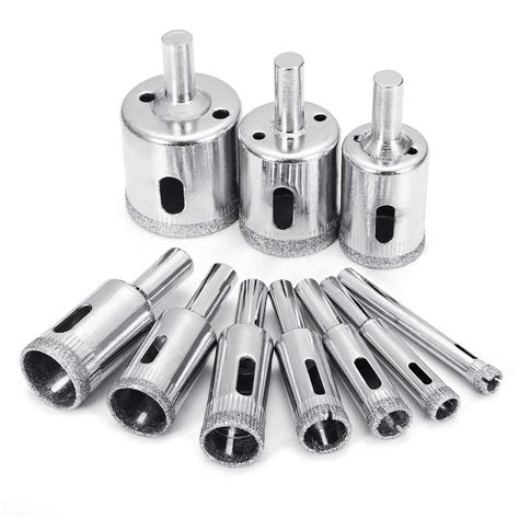 Pcs Pcs Diamond Drill Bits Set Hole Saw Bits For Glass Ceramics