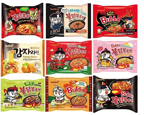 SPICEHUB Samyang Korean Assorted Top Spicy Ramen Instant Noodles