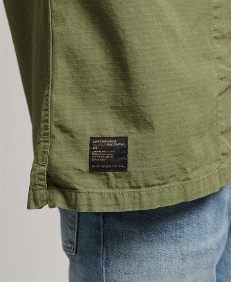 Mens Vintage Military Shirt In Khaki Superdry Us