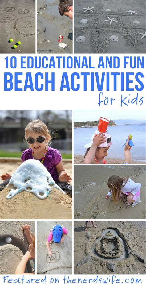 Educational Beach Activities For Kids The Nerds Wife